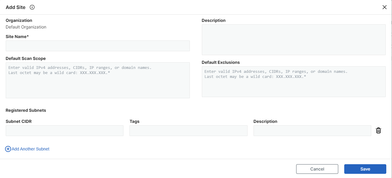 Adding a site | FortiDevice 25.2.a | Fortinet Document Library