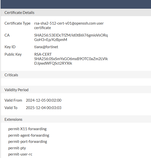 Creating a secret | FortiSRA 1.5.0 | Fortinet Document Library