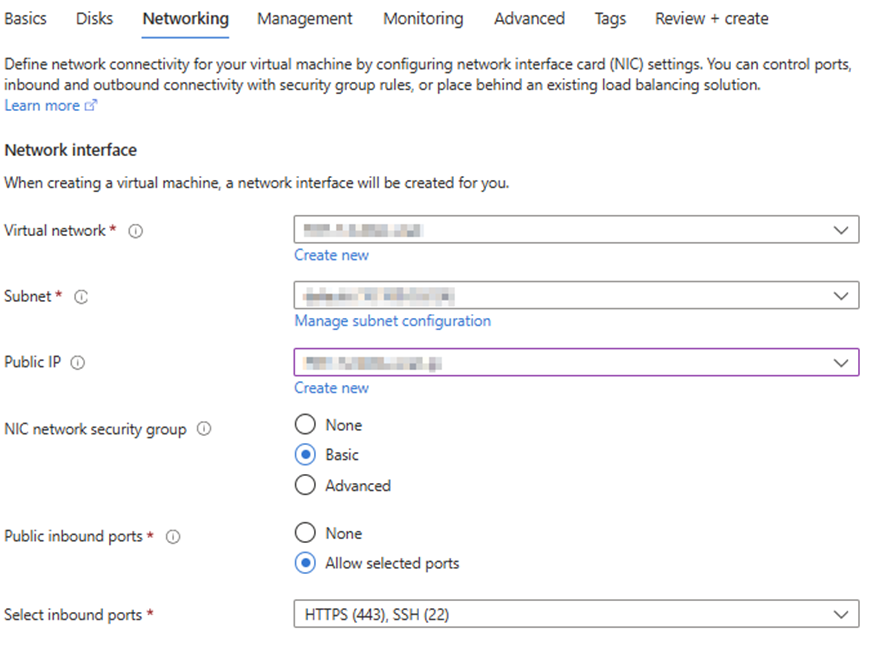 Installation on Azure | FortiSRA 1.6.1 | Fortinet Document Library