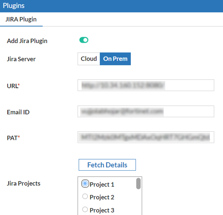 Jira | FortiDevSec VM 3.0.1 | Fortinet Document Library