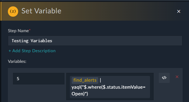 Simplified Expressions - YAQL expression run on a previous step