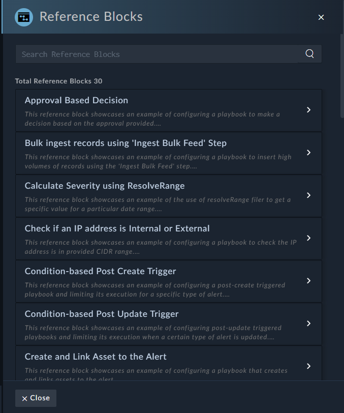 Tools - Reference Blocks