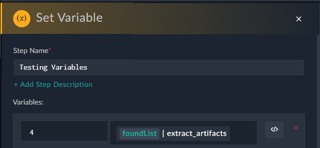 Simplified Expressions - Custom variable on which function is run