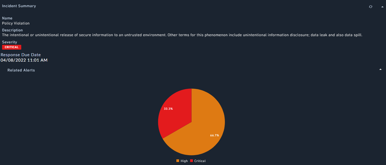 Summary widget output with related widgets on a report