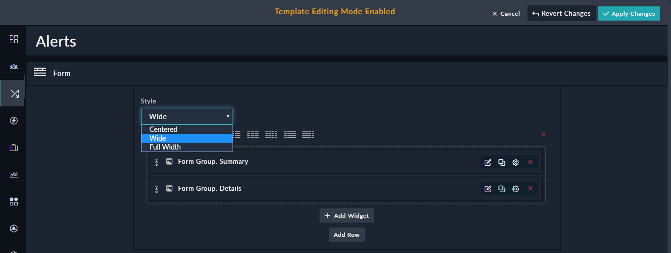 Forms - Style option