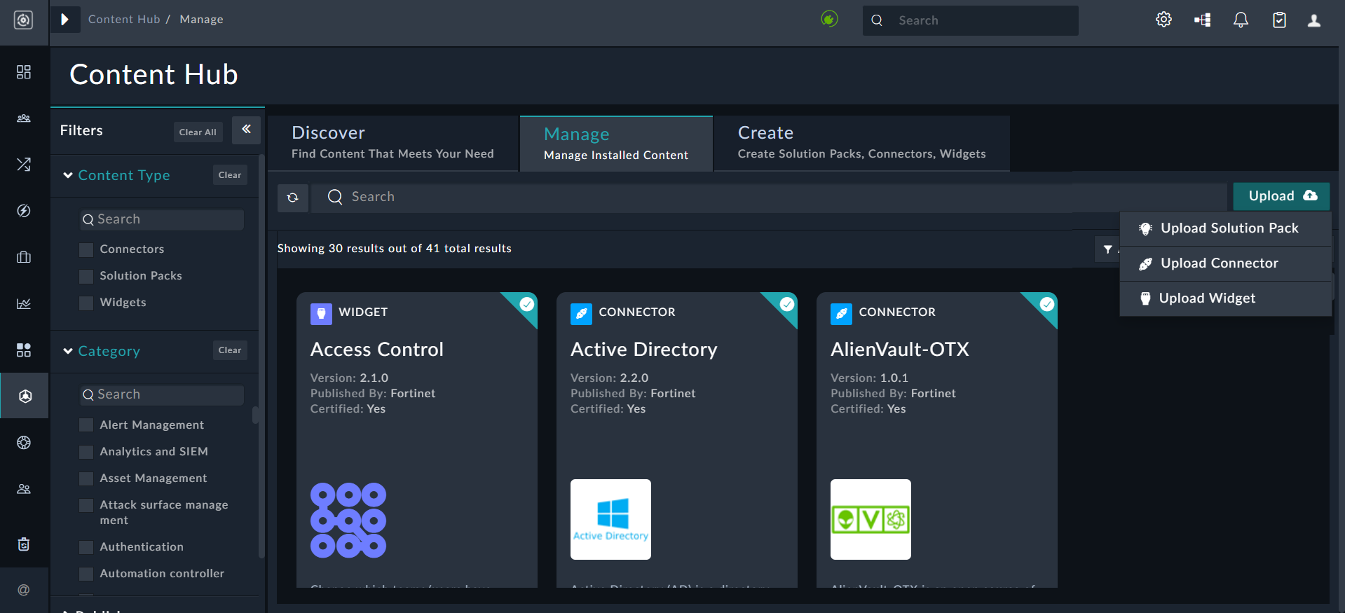 Uploading an add=on from the My Content page