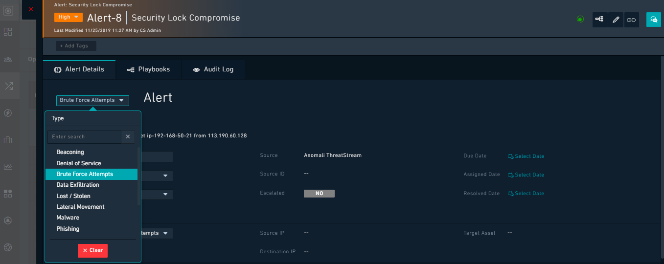 Record Type widget output on the Module page