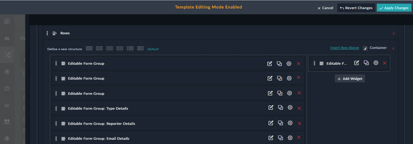Editable Form Group Widget