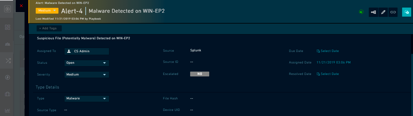 Editable Form Groups widget in the Alerts Module