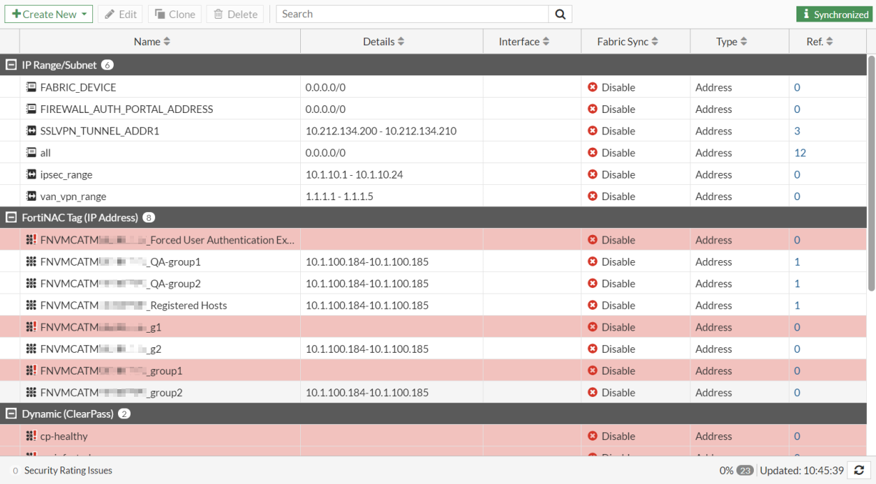 FortiNAC tag dynamic address | FortiGate / FortiOS 7.6.2 | Fortinet ...