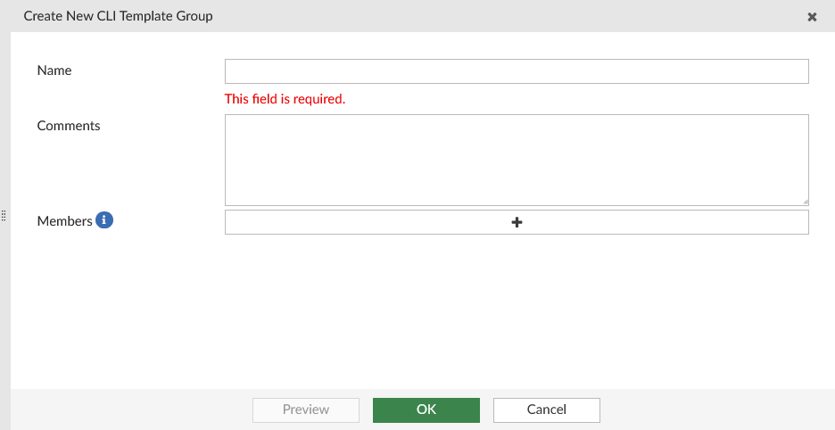 CLI template groups | FortiManager 7.6.4 | Fortinet Document Library