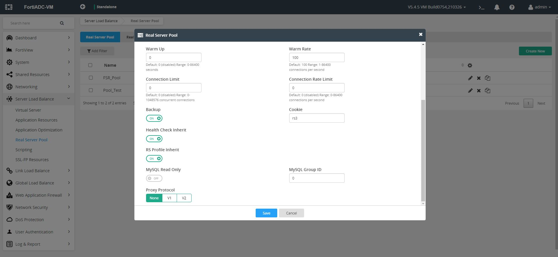 FortiADC - Enable Backup for a FortiSOAR node