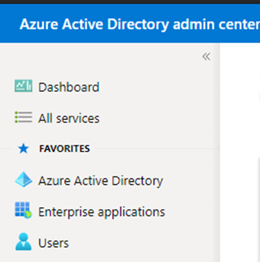 Azure AD - Enterprise Applications menu