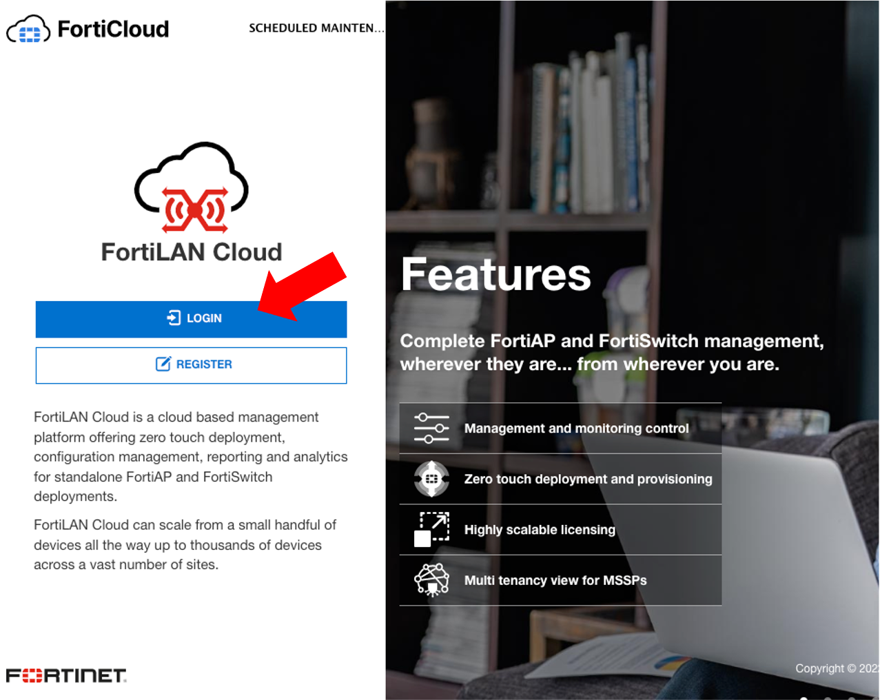 Sub-Account Email User Account Activation | FortiLAN Cloud 22.4.0 ...