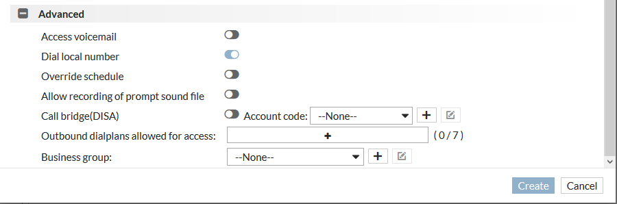 Configuring advanced settings (optional) | FortiVoice 7.0.2 | Fortinet ...