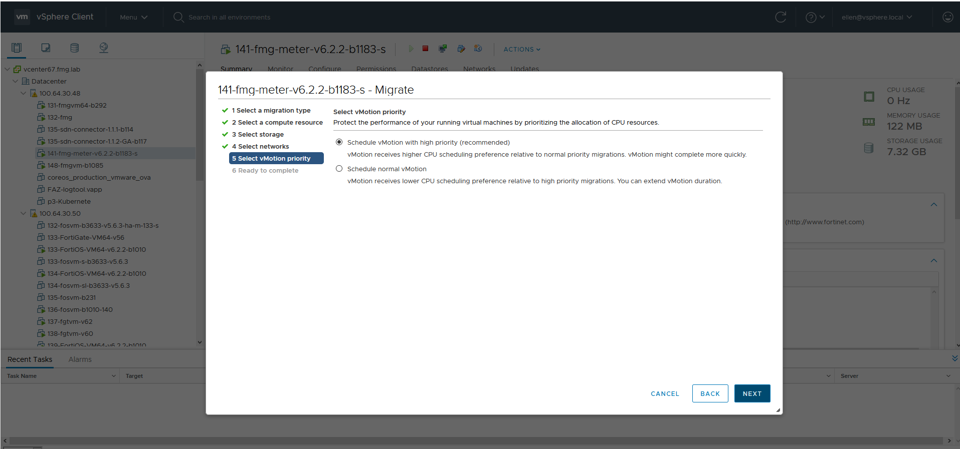 VMware ESXi Administration Guide FortiManager Private Cloud 6.2.0 Documentation Library