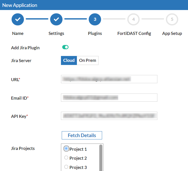 Adding a New Application | FortiDevSec 25.1.0 | Fortinet Document Library