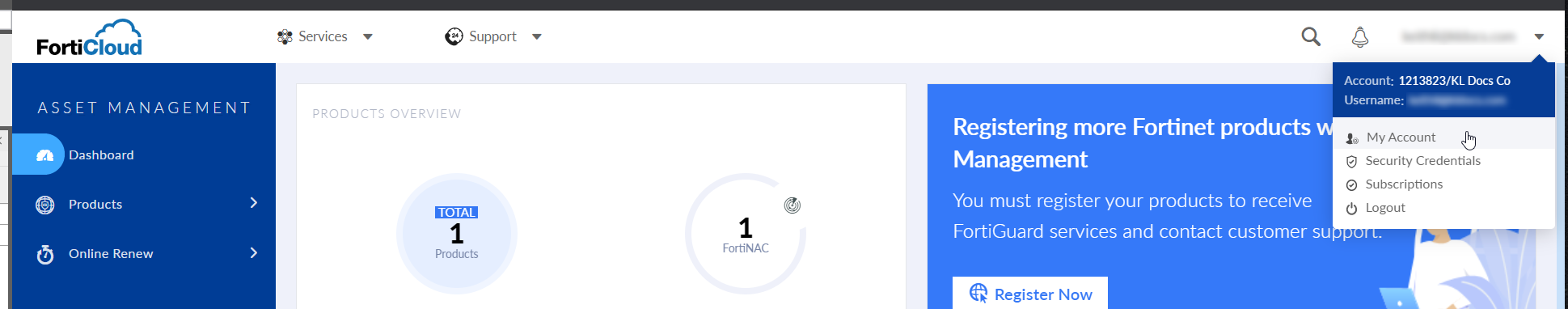 Adding a secondary account | FortiManager Cloud 7.0.13 | Fortinet ...