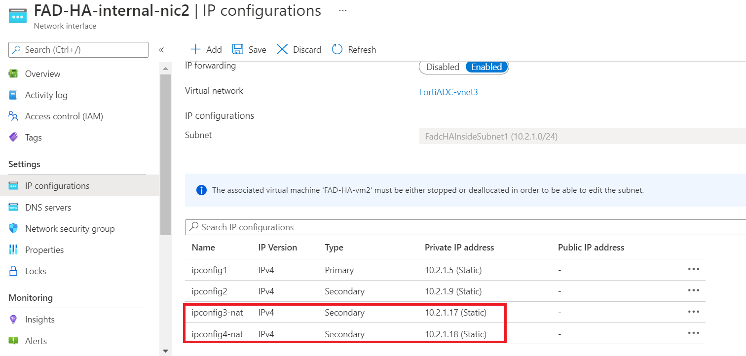 Virtual Server NAT Pool and Firewall NAT SNAT configuration in HA mode ...