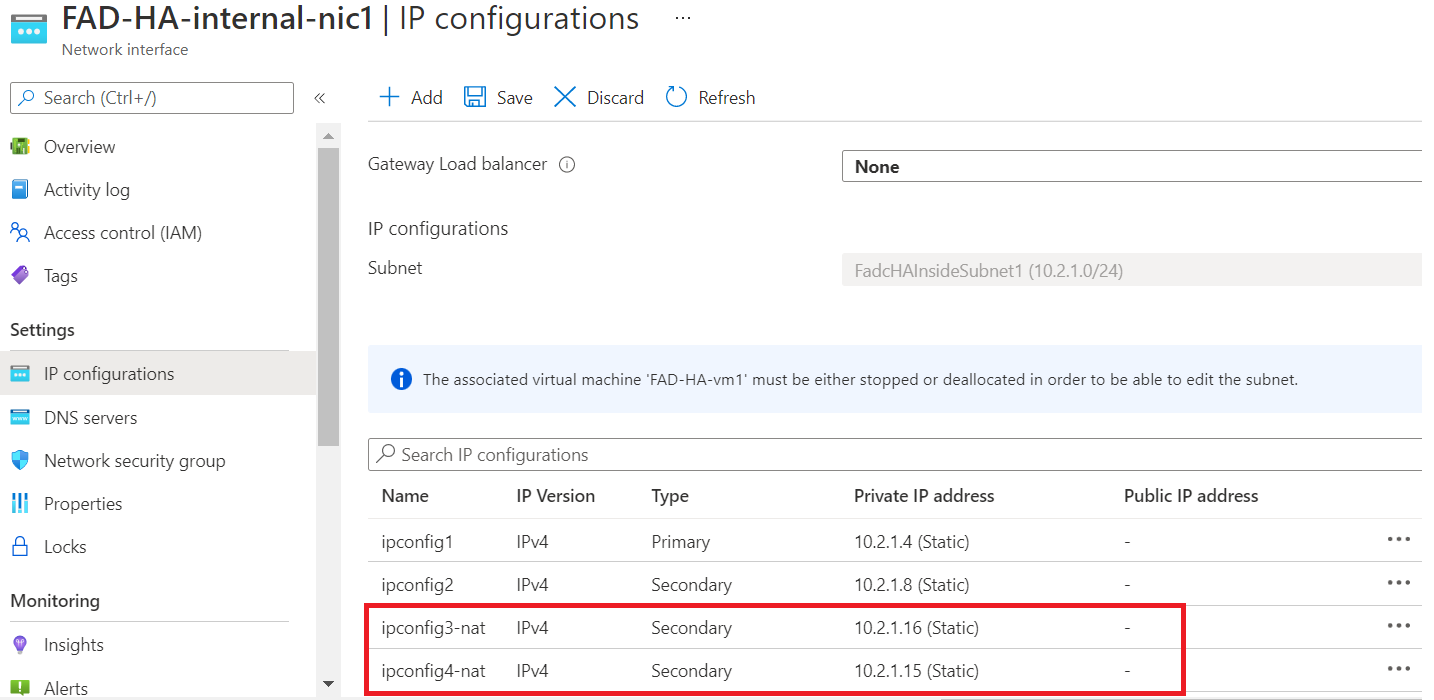 Virtual Server NAT Pool and Firewall NAT SNAT configuration in HA mode ...