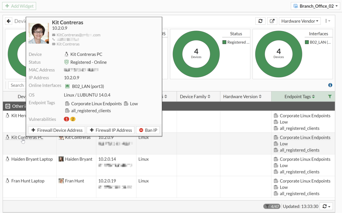 Display EMS ZTNA and endpoint tags in user widgets and Asset Identity  Center 7.0.4 | FortiGate / FortiOS 7.0.0 | Fortinet Document Library