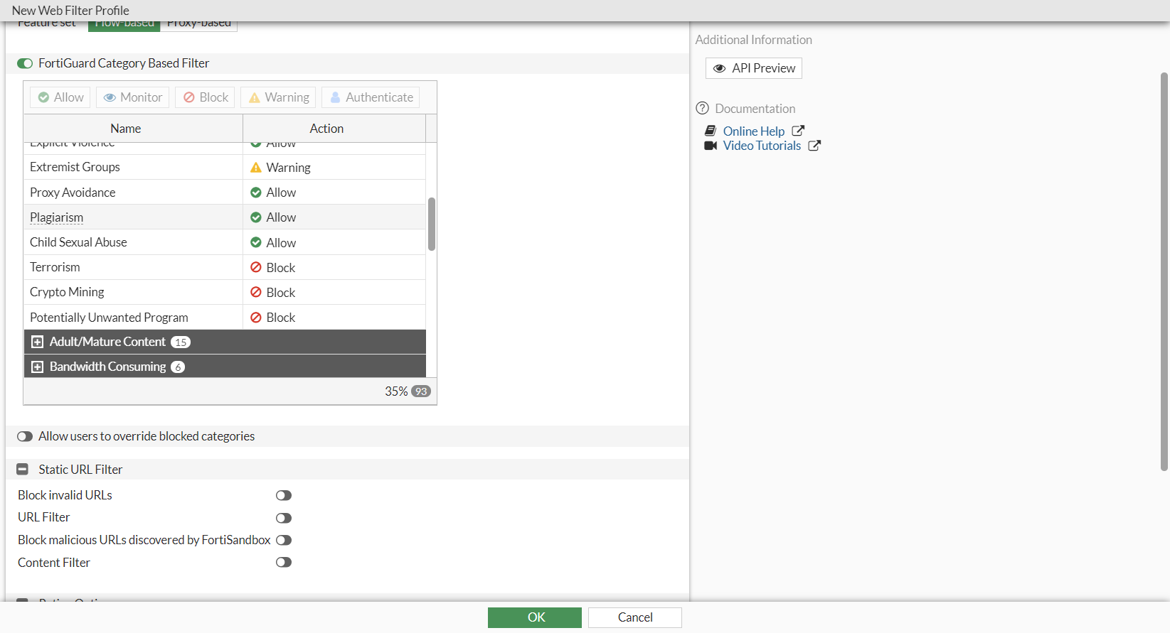 Add categories for URL shortening, crypto mining, and potentially unwanted  programs 7.0.2 | FortiGate / FortiOS 7.0.0 | Fortinet Document Library