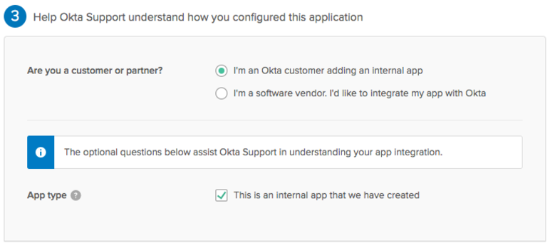 Okta Feedback dialog