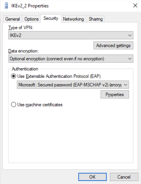 IKEv2_2 Properties