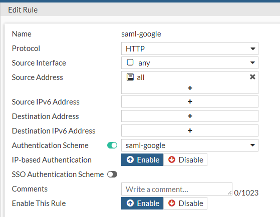 Using SAML authentication with Google SSO | FortiProxy 7.4.0 | Fortinet ...