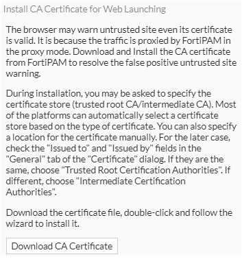 Creating a secret | FortiPAM 1.4.0 | Fortinet Document Library