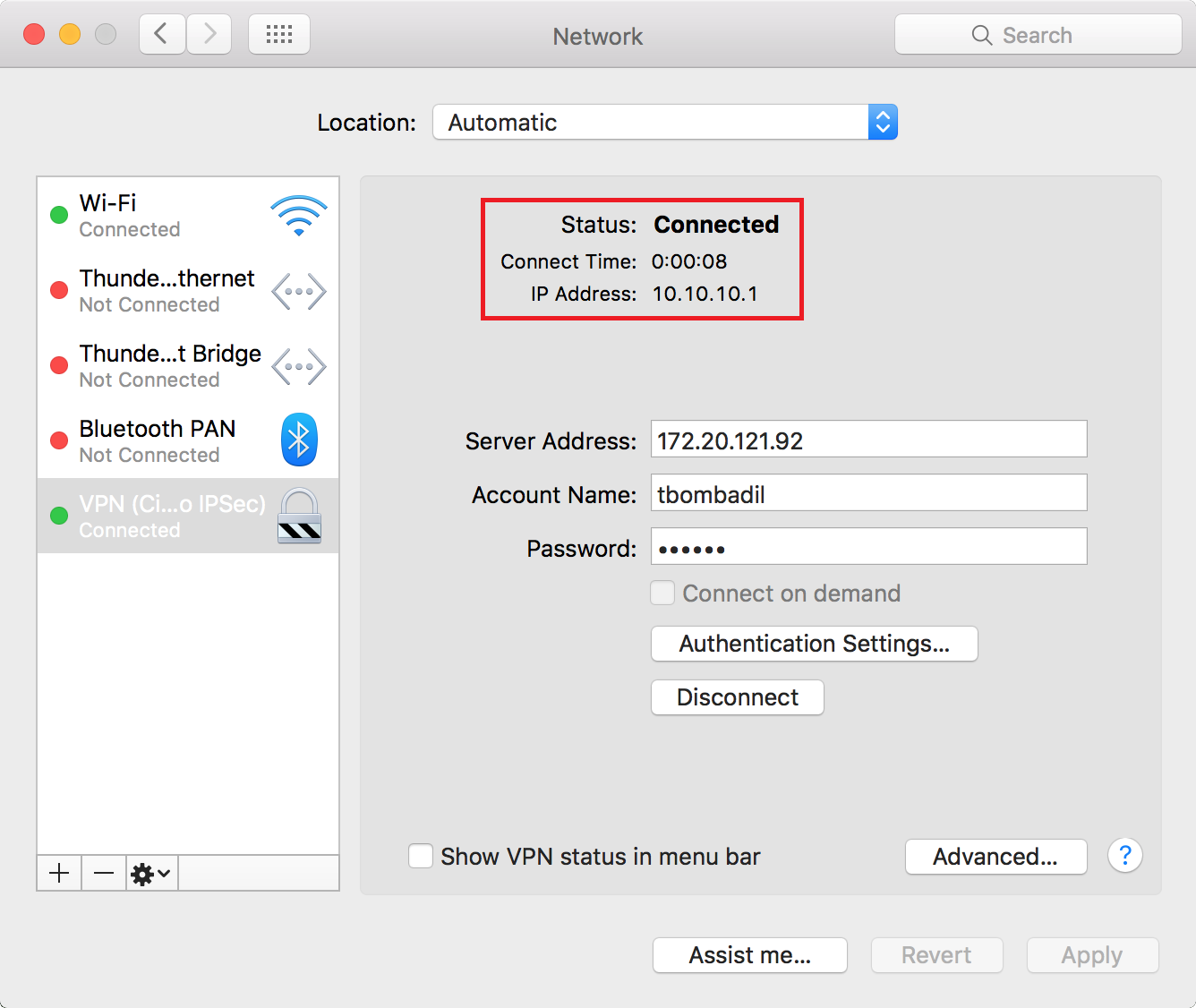 endpoint security vpn for mac os x 10.11