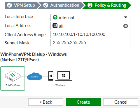 fortinet vpn windows xp