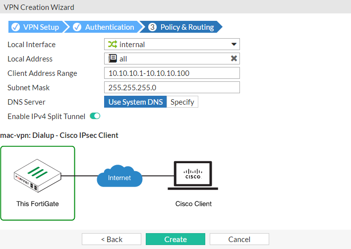 native vpn client mac