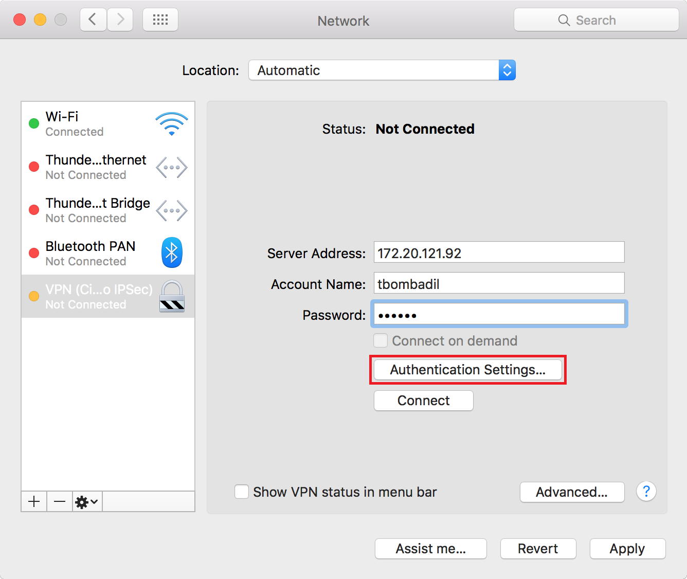 what is the shared secret for vpn on mac