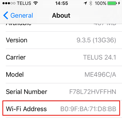 apple mac address lookup for mac