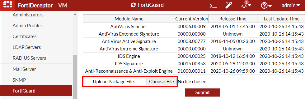 Importing an FDS package via FDC GUI in an offline or air-gapped ...