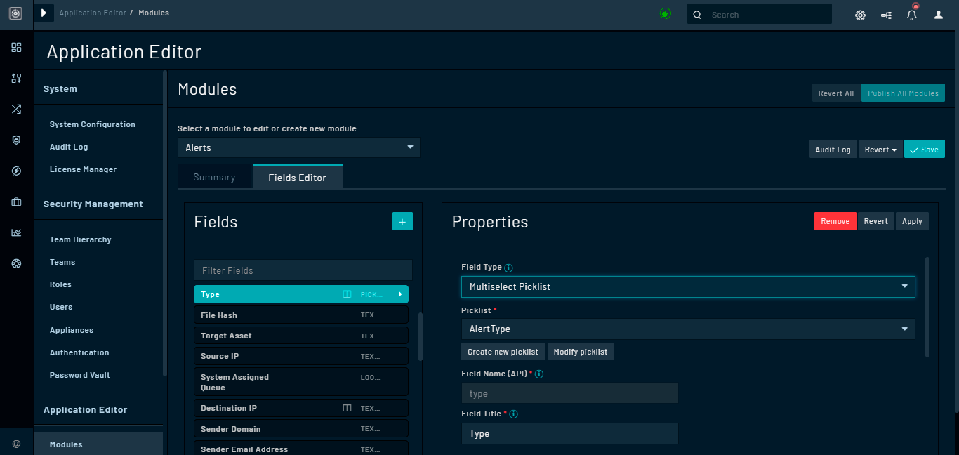 Field Type - Multiselect Picklist