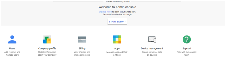 GSuites Admin Console