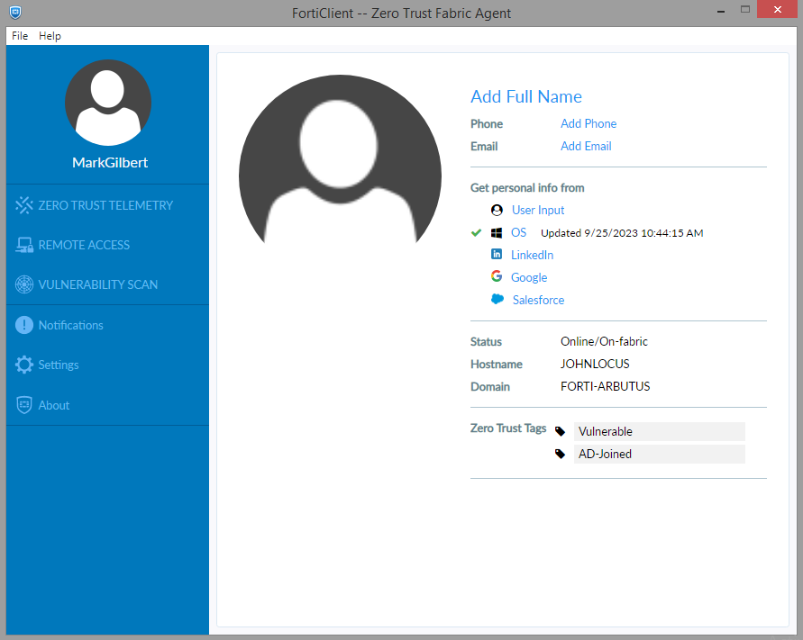 Augmenting VPN security with ZTNA tags | FortiGate / FortiOS 7.0.13 ...
