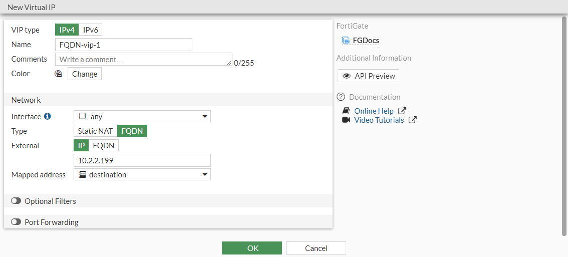 Configure FQDN-based VIPs | FortiGate / FortiOS 7.0.13 | Fortinet ...
