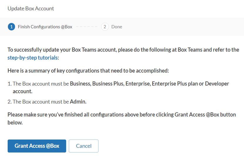 Update Box Account | FortiCASB 23.3.a