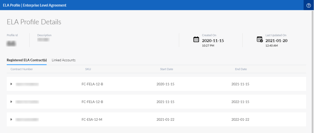 ELA profile | FortiCloud Services 24.2.0 | Fortinet Document Library