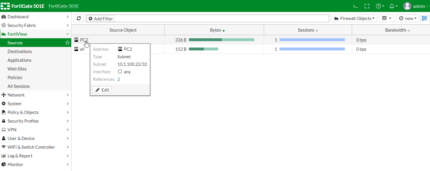 FortiView object names | FortiGate / FortiOS 6.2.17 | Fortinet Document ...