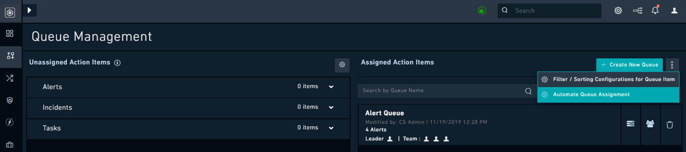 Automate Queue Assignment option