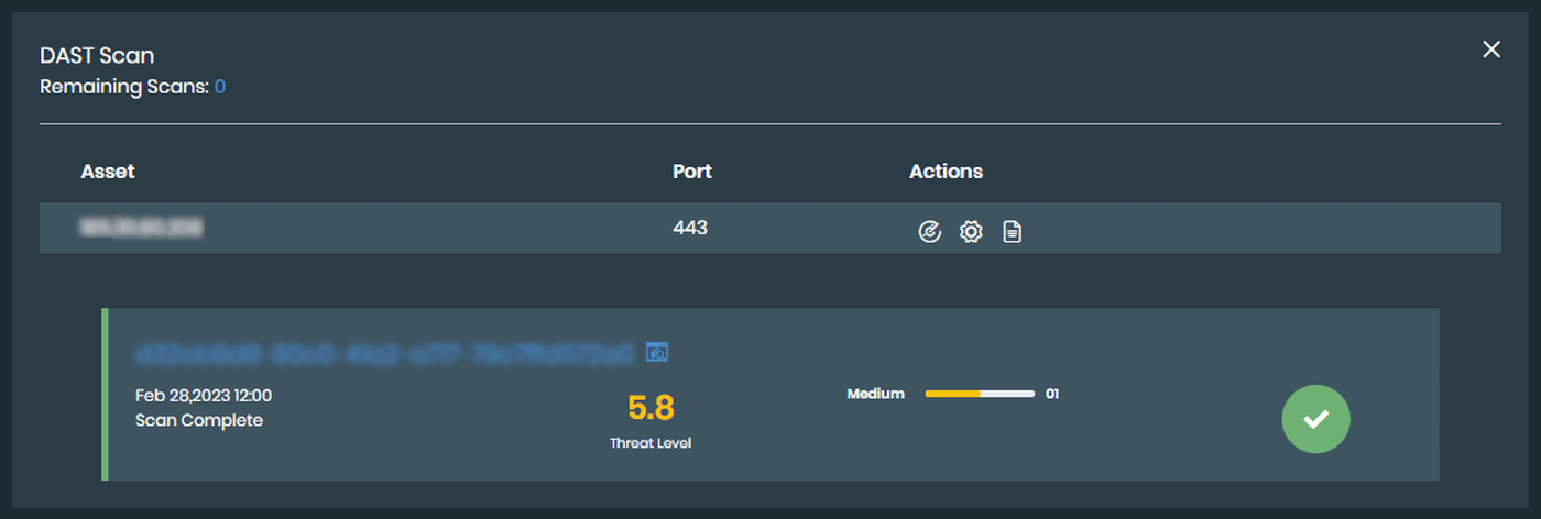Performing a FortiDAST scan | FortiRecon 23.1.a | Fortinet Document Library