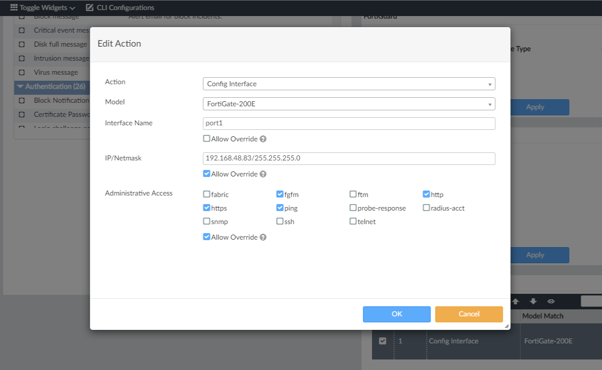 Provisioning Template