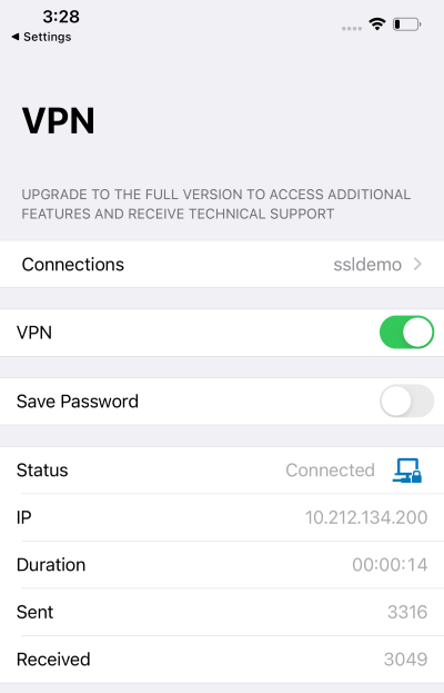 changing fortinet vpn client settings