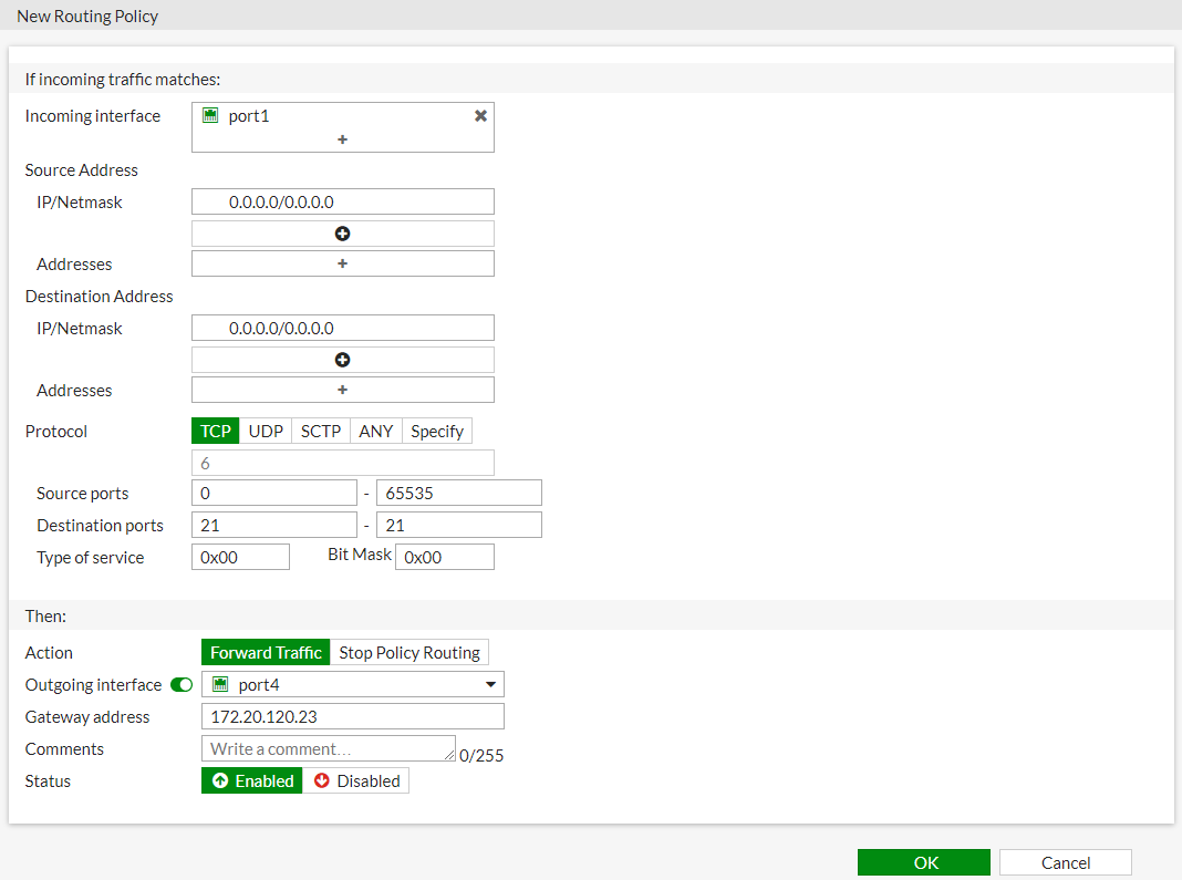Fortigate Policy Routing Configuration Policy routes | FortiGate / FortiOS 6.4.16 | Fortinet Document Library