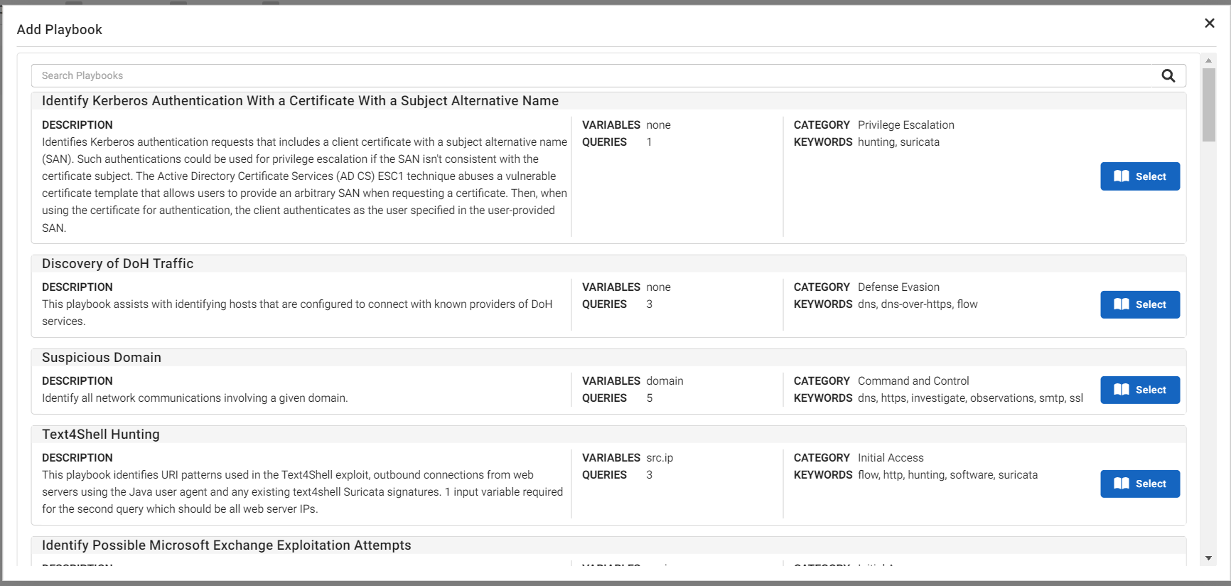 Playbooks | FortiNDR Cloud 2024.2.0 | Fortinet Document Library