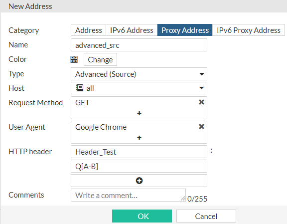 Proxy address | FortiProxy 7.6.3 | Fortinet Document Library